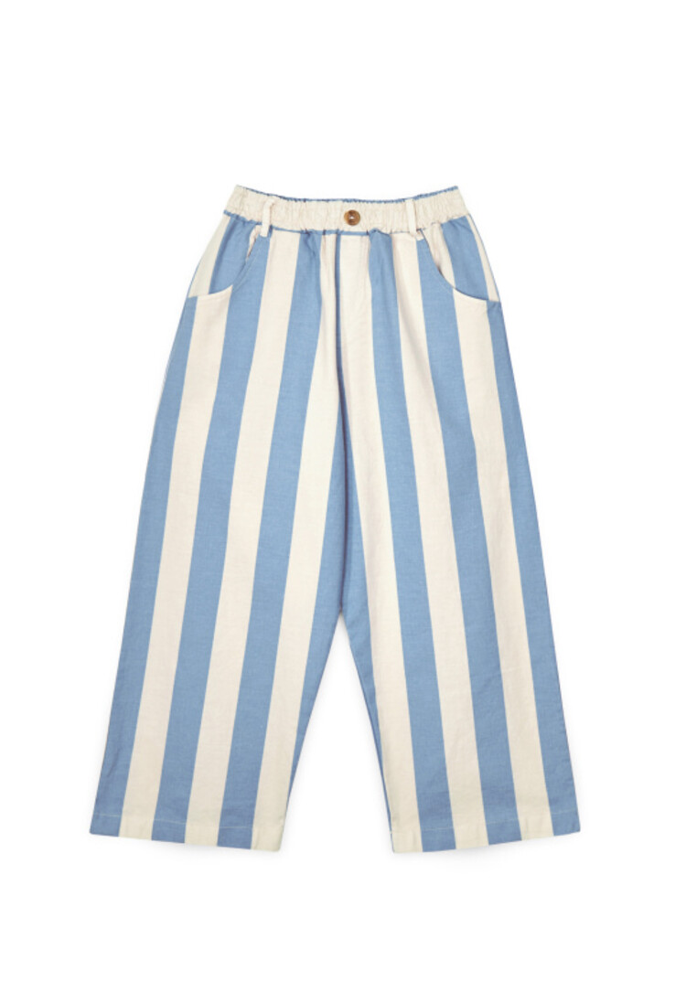 Mipounet Claude Pants - Ecru/Blue