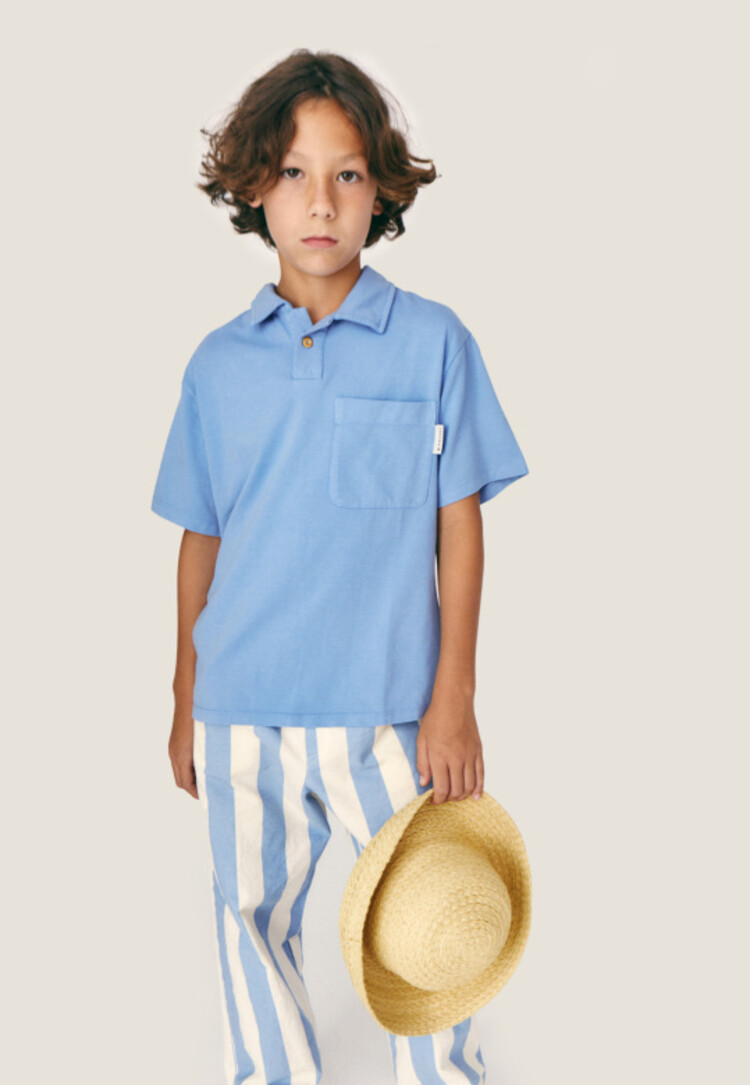 Mipounet Claude Pants - Ecru/Blue