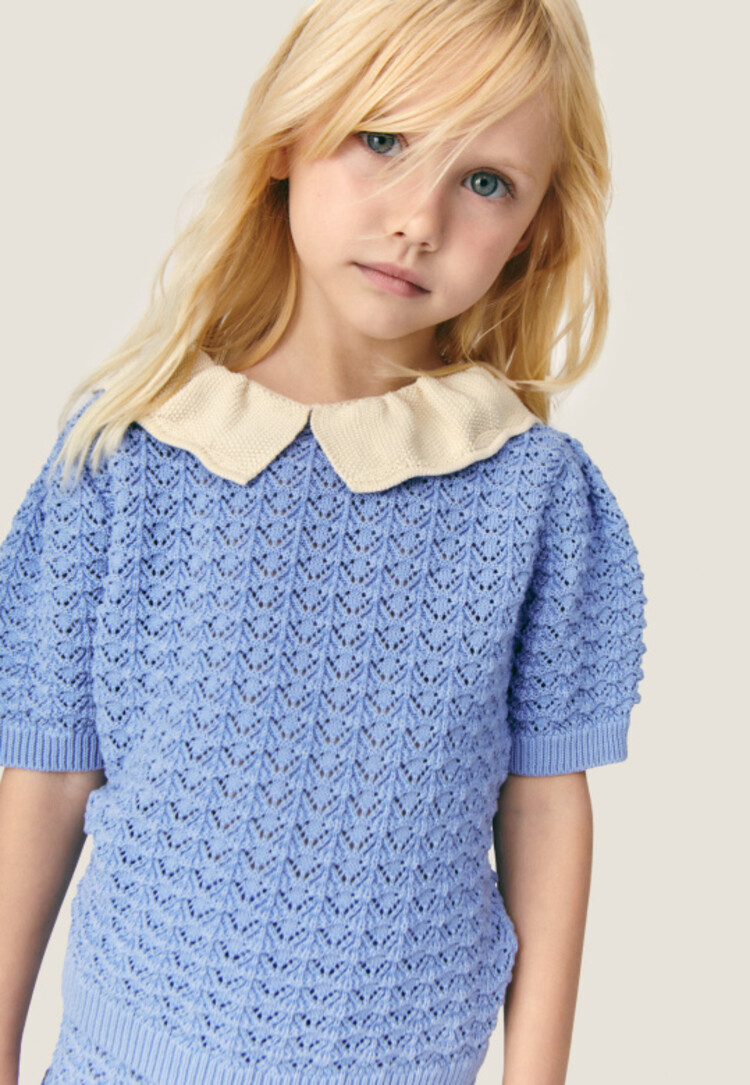 Mipounet Cerise Sweater - Blue
