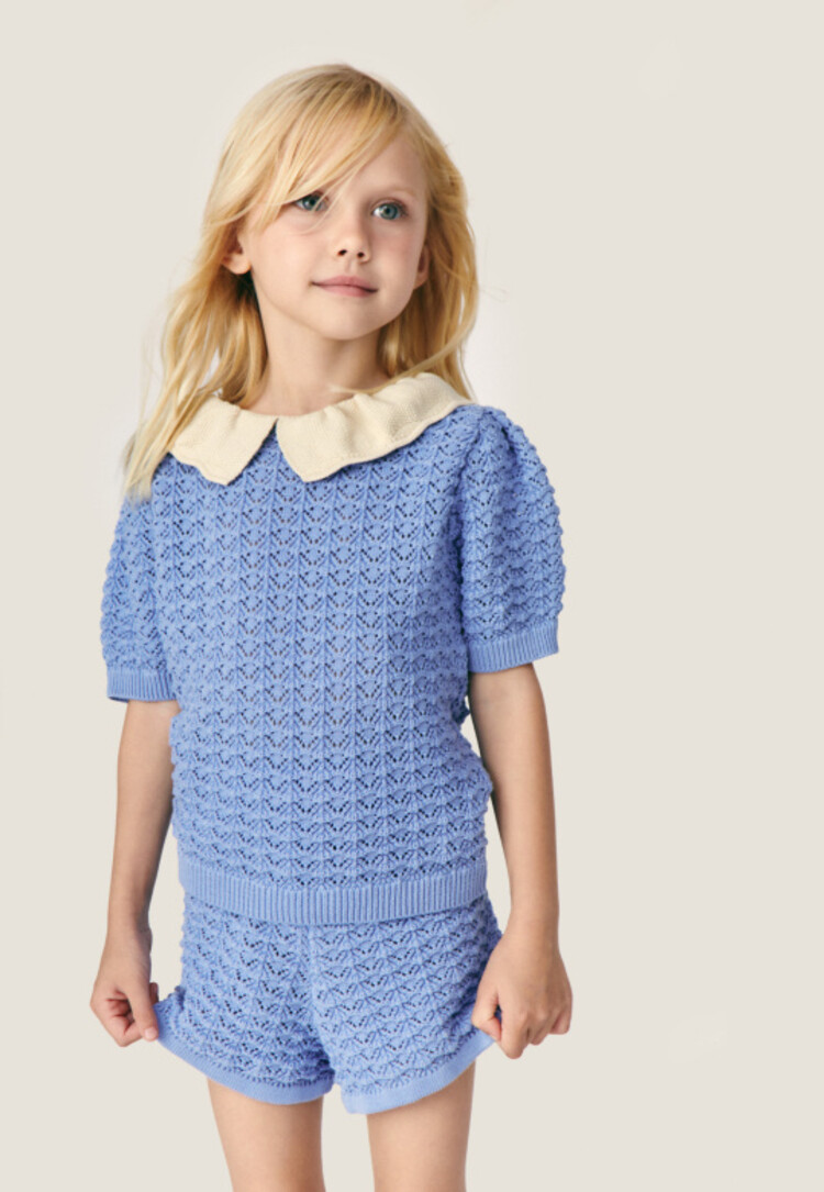 Mipounet Cerise Sweater - Blue