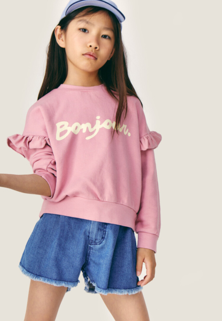 Mipounet Bonjour Sweatshirt - Orchid