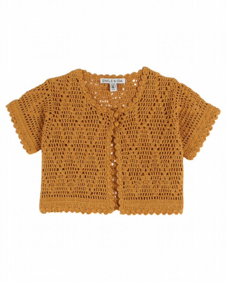 Emile et ida Cardigan Crochet - Tournesol