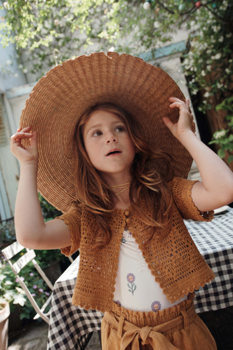 Emile et ida Cardigan Crochet - Tournesol