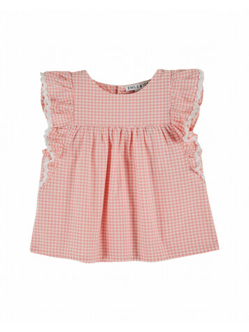 Emile et ida Blouse Volant Vichy - Vivi