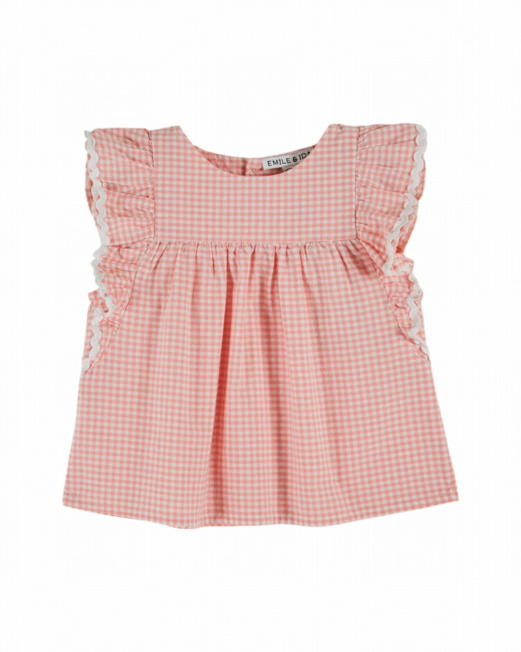 Emile et ida Blouse Volant Vichy - Vivi