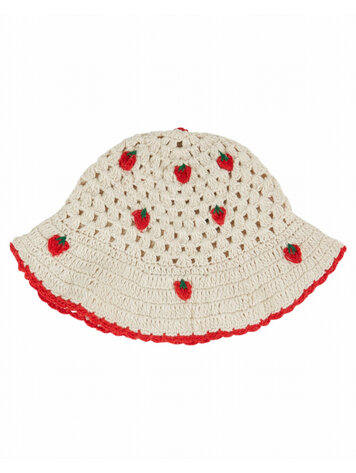 Emile et ida Bob Crochet Fraise - Creme