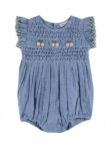 Emile et ida Combibloomer Brode Smocks Main - Chambray