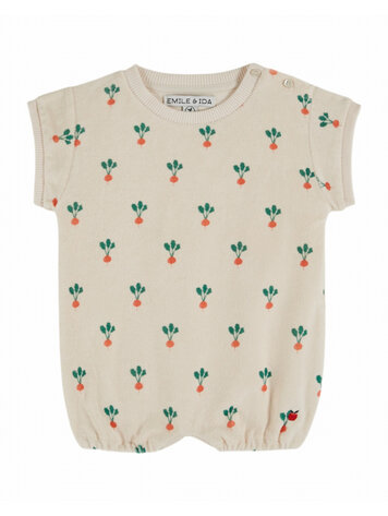 Emile et ida Combibloomer Imprime All Over - Radis Creme