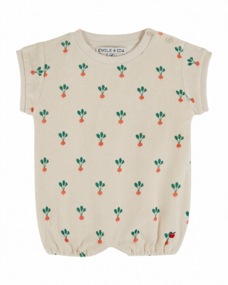 Emile et ida Combibloomer Imprime All Over - Radis Creme