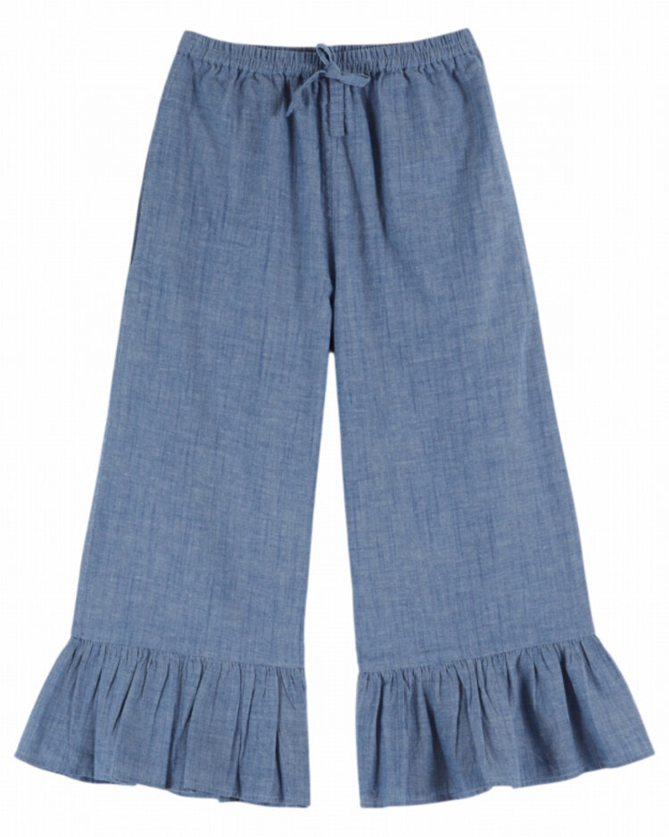 Emile et ida Pantalon Volant - Chambray
