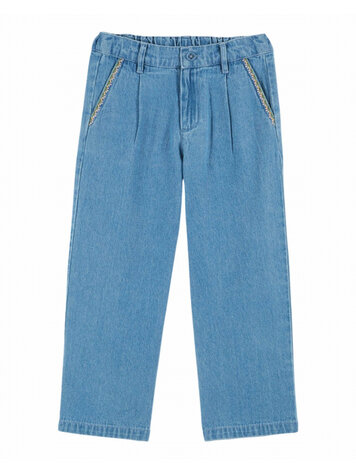 Emile et ida Pantalon Poches Cerises - Denim Light