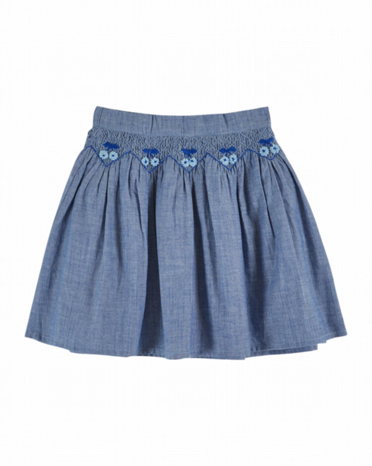 Emile et ida Jupe Brodee - Chambray