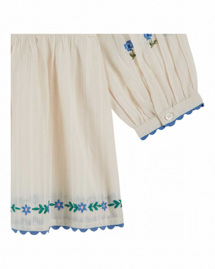 Emile et ida Blouse Brodee - Creme