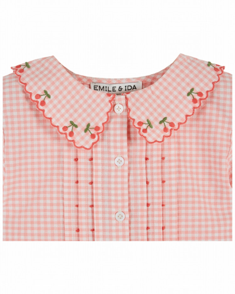 Emile et ida Blouse Brodee Vichy - Vivi