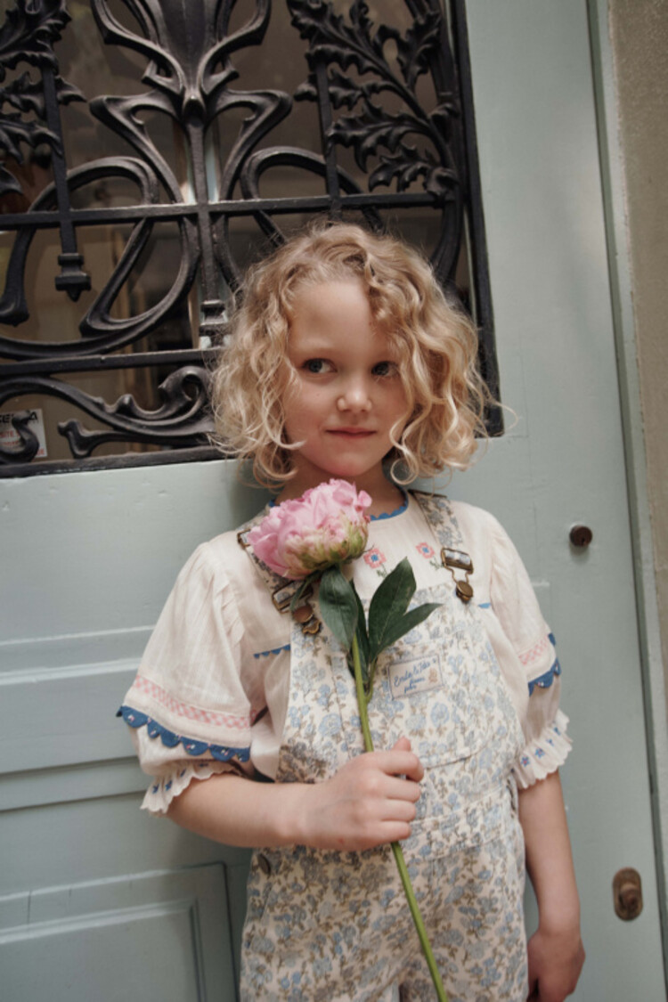 Emile et ida Blouse Brodee - Creme