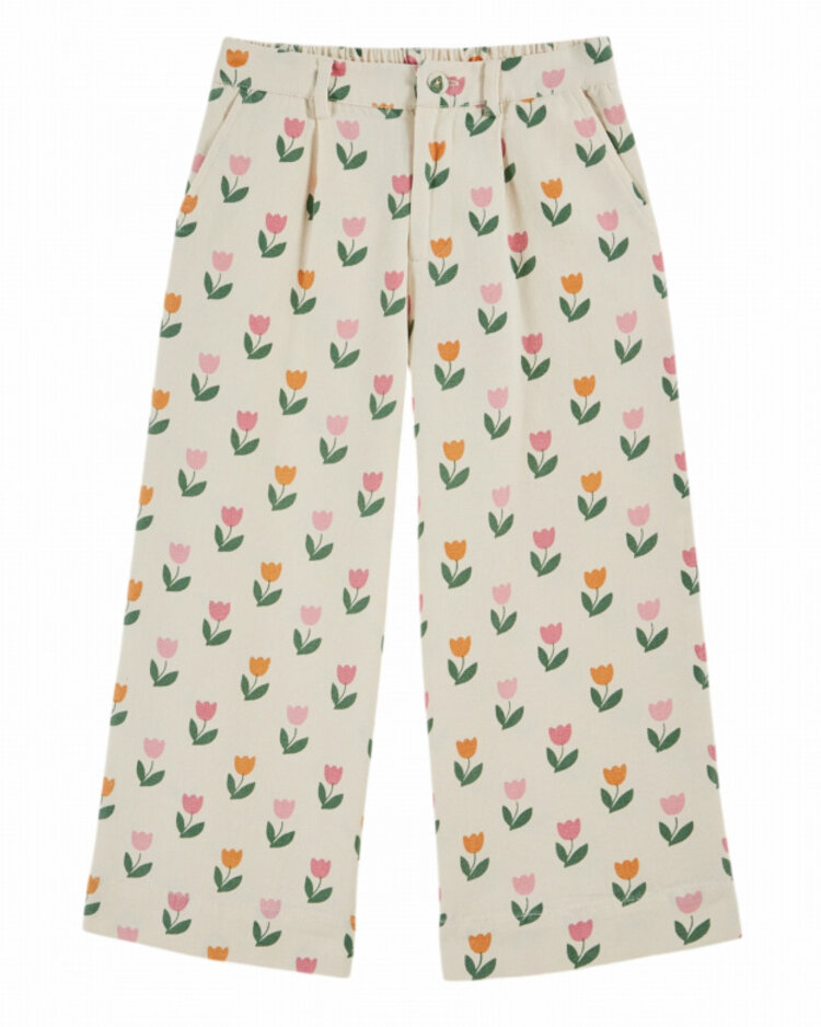Emile et ida Pantalon Ample Imprime - Tulipe