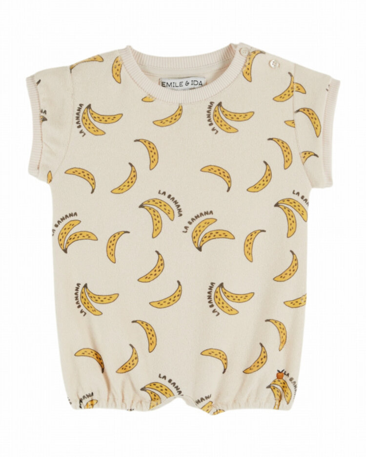 Emile et ida Combibloomer imprime All Over - Banane Creme