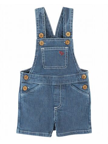 Emile et ida Salopette Bebe - Denim Raye