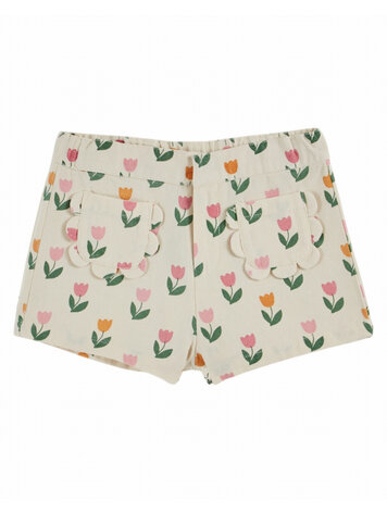 Emile et ida Short Poches Fleurs - Tulipe