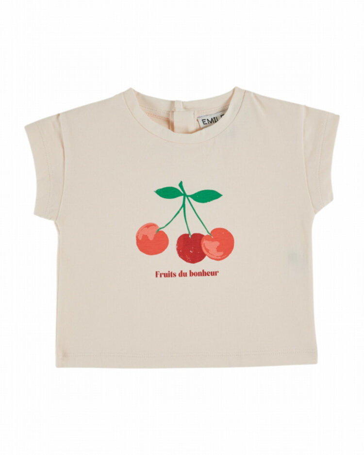 Emile et ida T-shirt Imprime Place Fruit - Creme