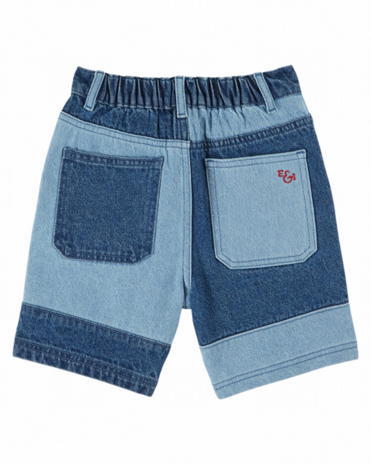 Emile et ida Short Denim Patch - Denim