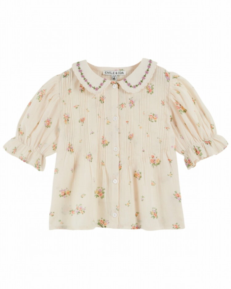 Emile et ida Blouse Imprimee Brodee - Althea