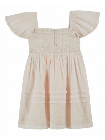 Emile et ida Robe Broderie Anglaise - Creme