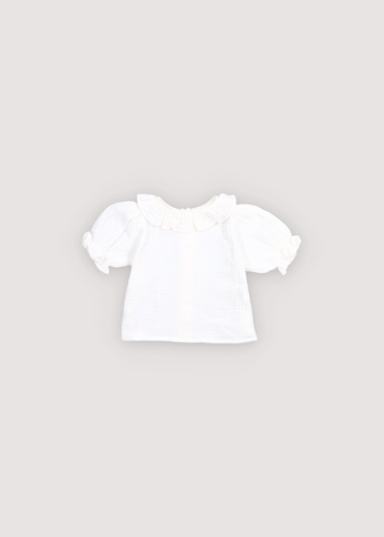 The New Society Campanilla Baby Blouse - Pure Cloud