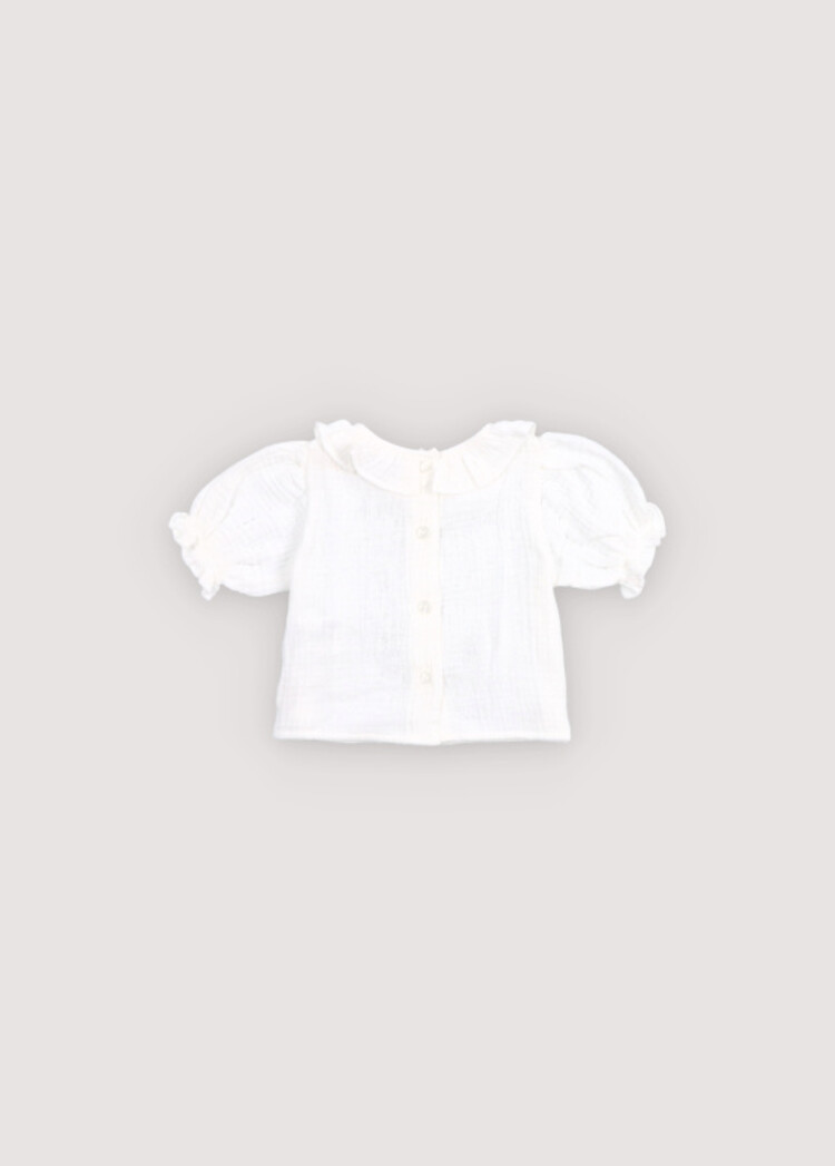 The New Society Campanilla Baby Blouse - Pure Cloud