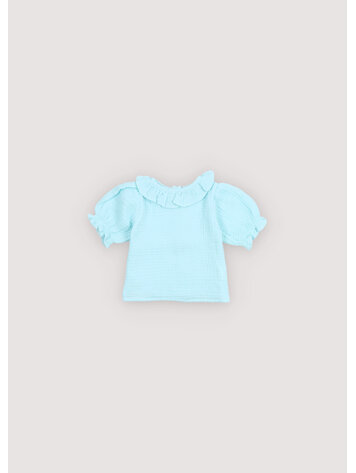 The New Society Campanilla Baby Blouse - Blue Glow