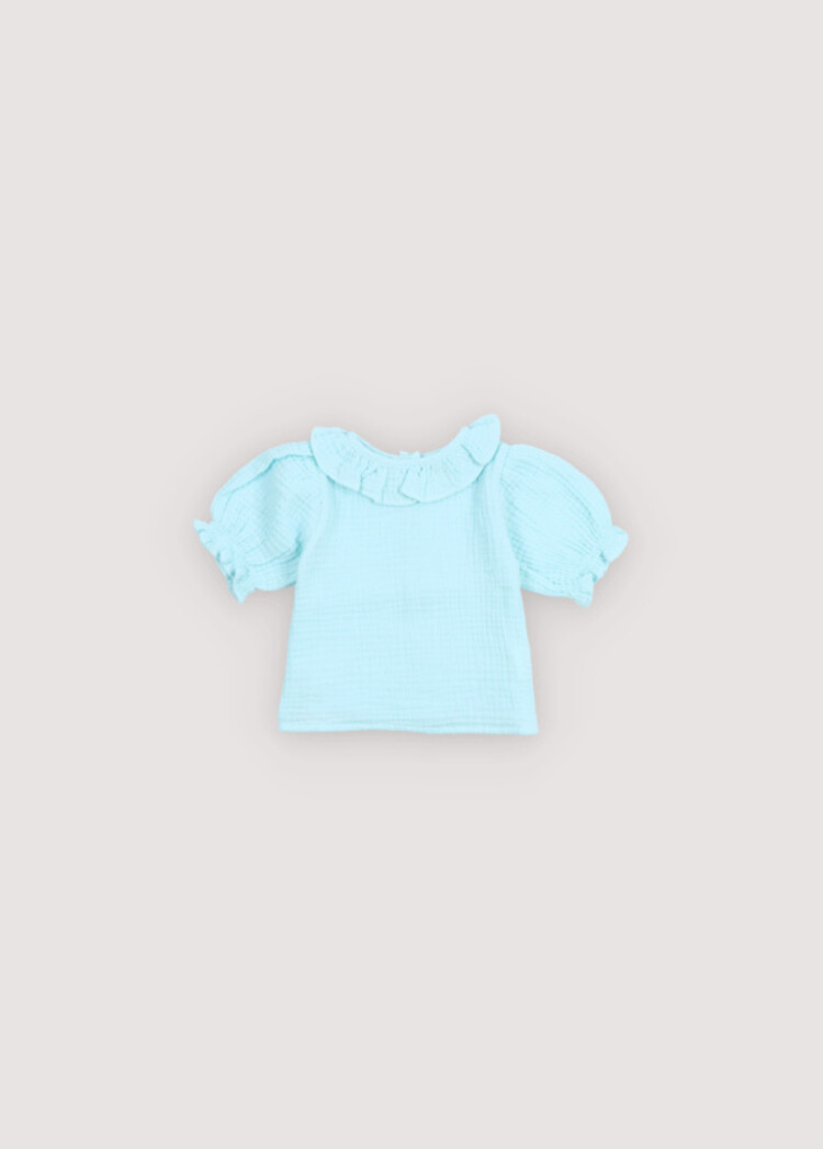 The New Society Campanilla Baby Blouse - Blue Glow