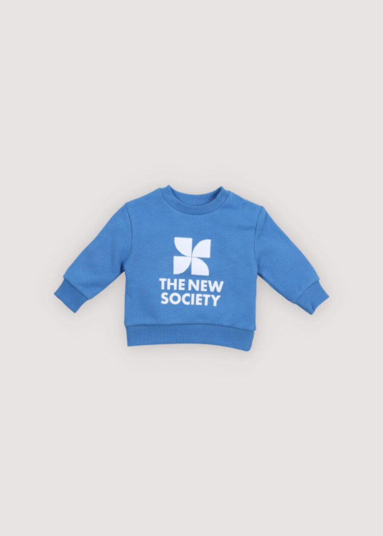 The New Society Tns Logo Baby Sweatshirt - Iris Whisper