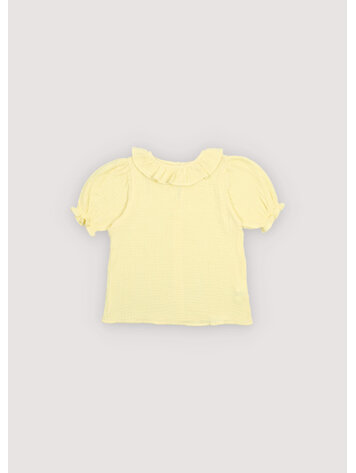 The New Society Campanilla Blouse - Soft Lemon
