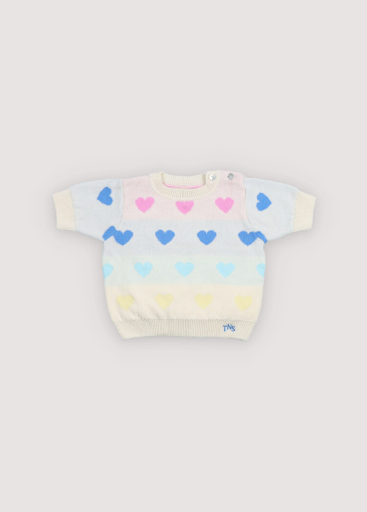 The New Society Pinpilin Baby Jumper - Multicolor Hearts