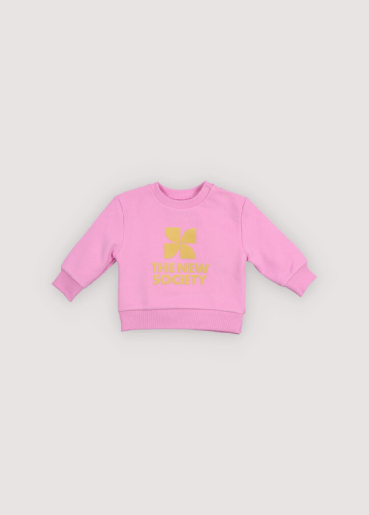 The New Society Tns Logo Baby Sweatshirt - Pink Lavander