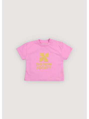 The New Society Tns Logo Baby T-Shirt - Pink Lavander