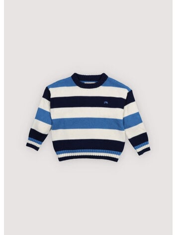 The New Society Celosia Jumper - Summer Midnight Stripes