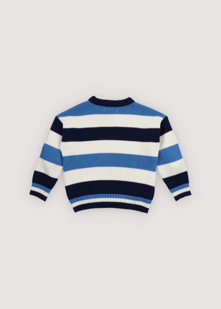The New Society Celosia Jumper - Summer Midnight Stripes