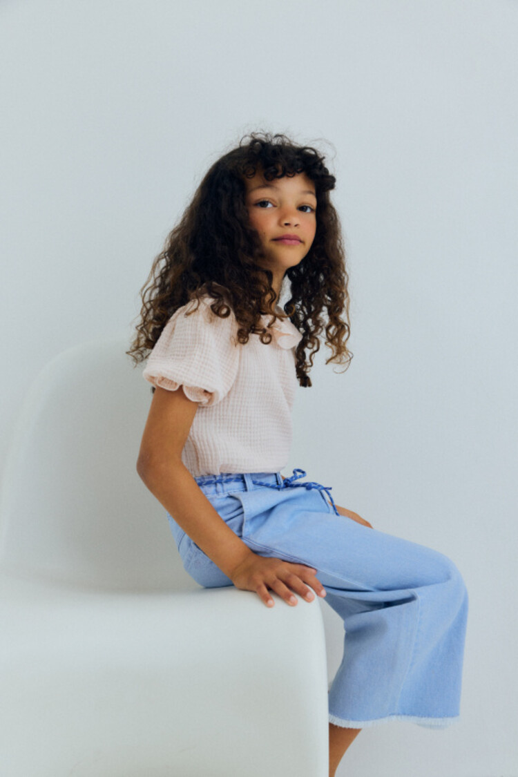 The New Society Campanilla Blouse - Petal Pink