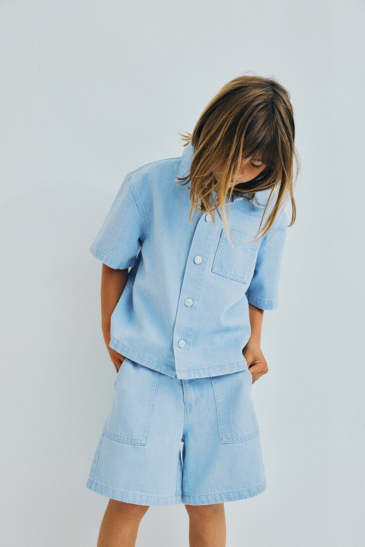 The New Society Ginger Bermuda - Light Denim