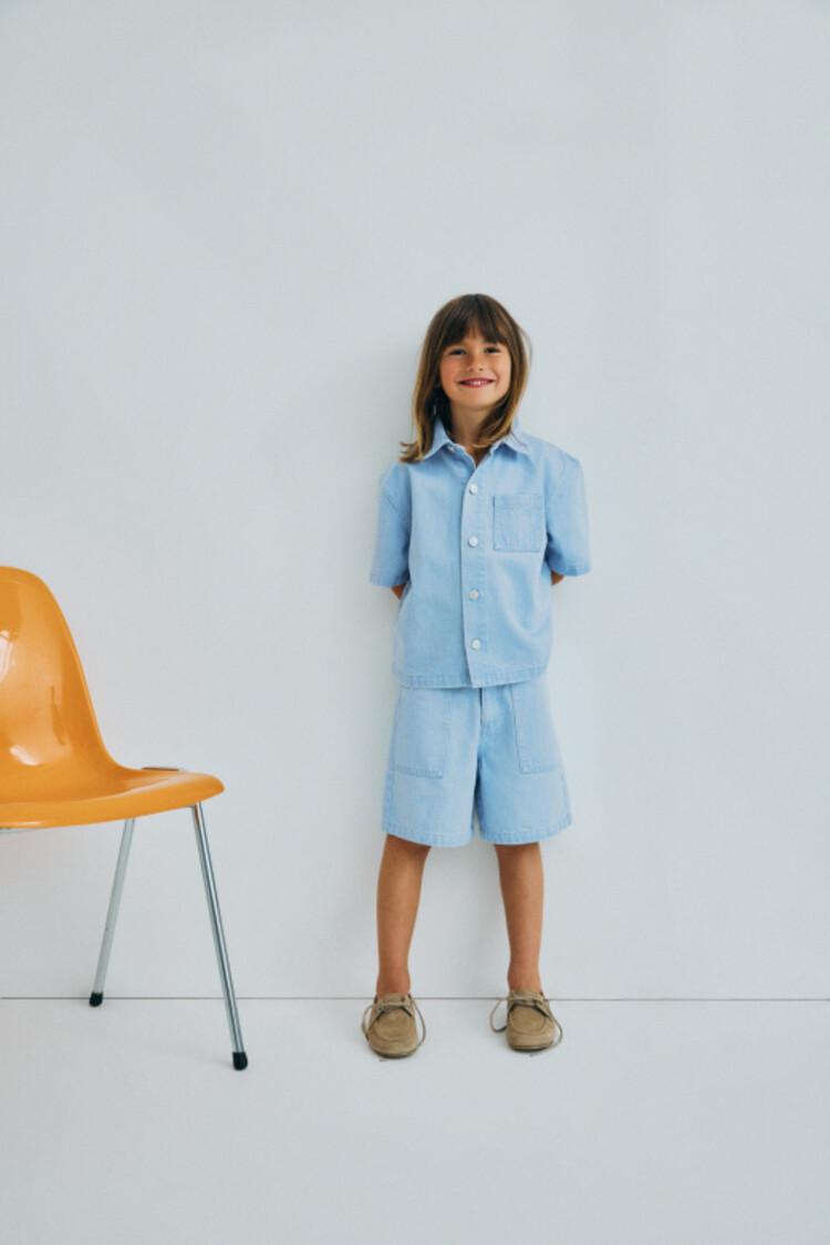 The New Society Ginger Bermuda - Light Denim