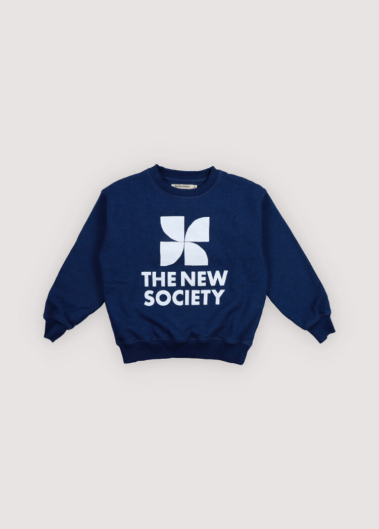 The New Society TNS Logo Sweatshirt - Indigo Denim