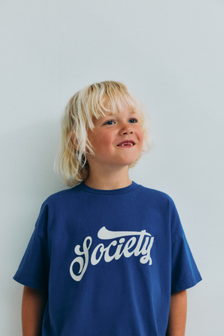The New Society Tilo T-Shirt - Deep Sea Blue