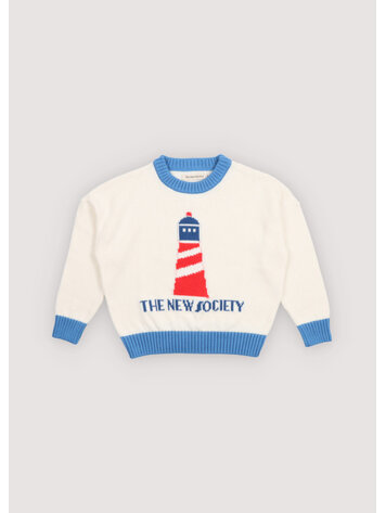 The New Society Trebol Jumper - Deep Sea Blue