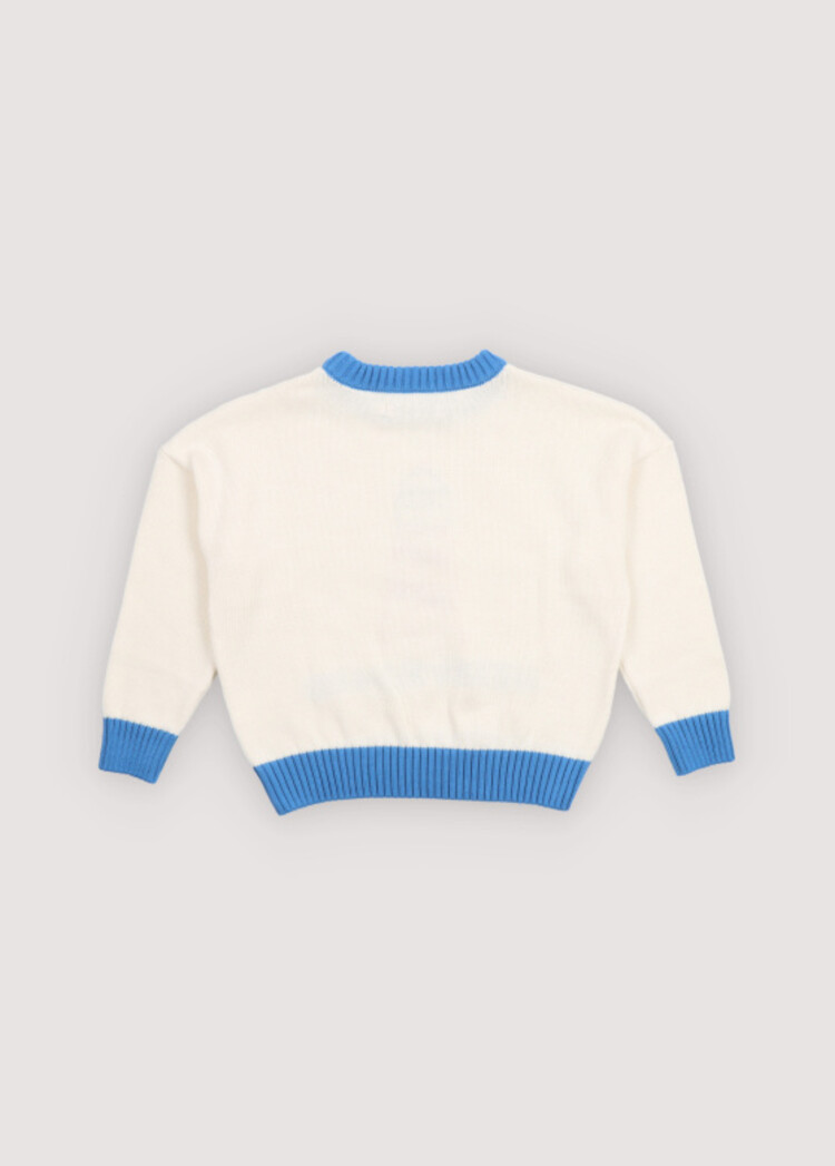 The New Society Trebol Jumper - Deep Sea Blue