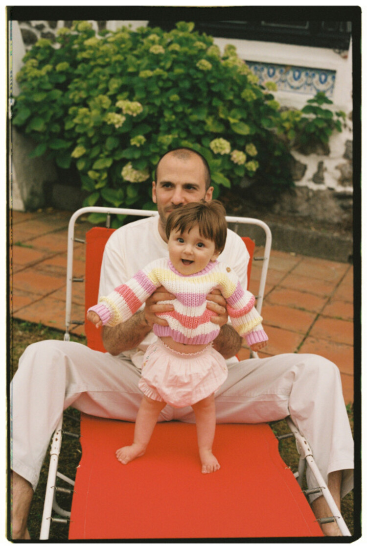 The New Society Celosia Baby Jumper - Pink Lavander Stripes