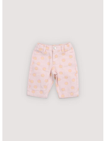 The New Society Smiley Denim Baby Pant - Smiley Print