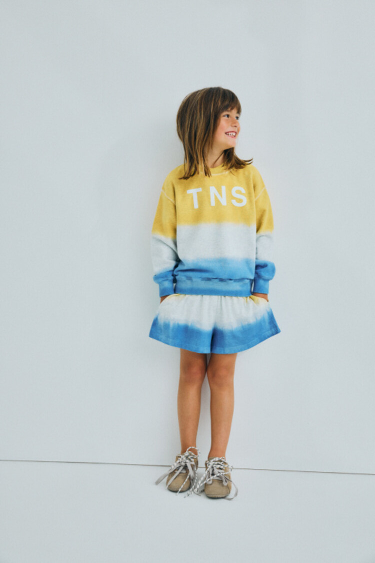 The New Society Tie Dye Sweatshirt - Mimosa Yellow