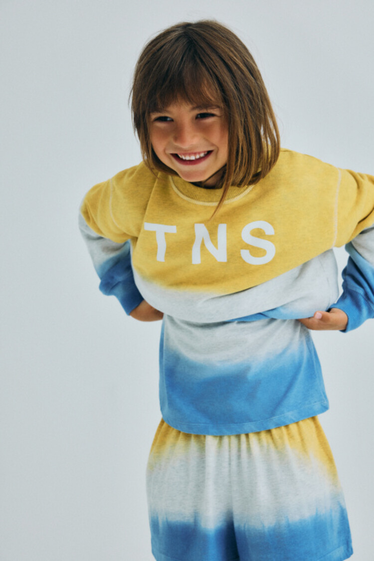 The New Society Tie Dye Sweatshirt - Mimosa Yellow