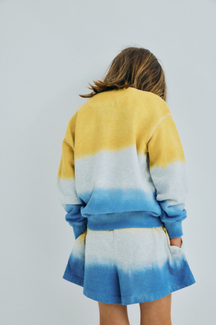 The New Society Tie Dye Sweatshirt - Mimosa Yellow